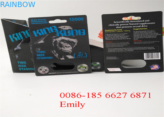 Cartão material de papel da bolha que empacota para todas as cápsulas do poder do pênis da natureza FX9000