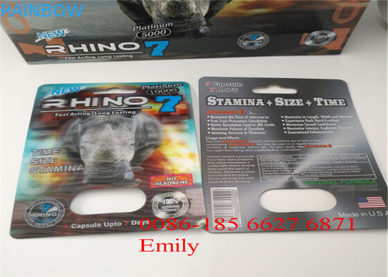 Cartão da bolha do OEM que empacota para aumentar o empacotamento máximo das cápsulas do homem