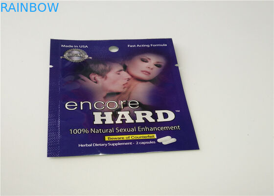 Material matte de empacotamento do incenso erval OPP da folha de alumínio com cor transparente