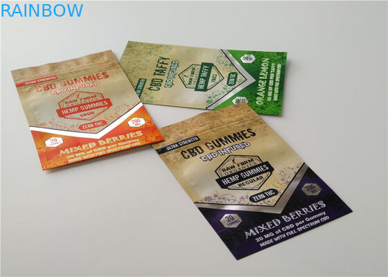 Material matte de empacotamento do incenso erval OPP da folha de alumínio com cor transparente