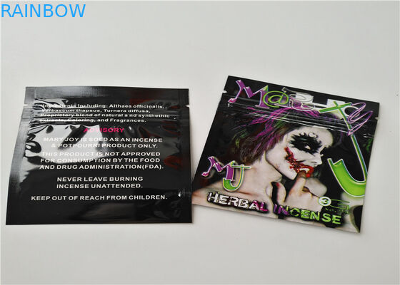 Material matte de empacotamento do incenso erval OPP da folha de alumínio com cor transparente