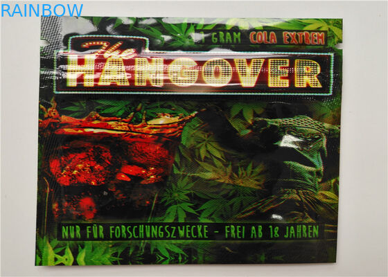 Material matte de empacotamento do incenso erval OPP da folha de alumínio com cor transparente