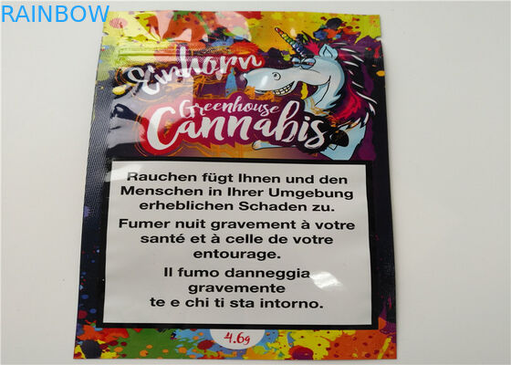 Incenso erval do tamanho pequeno que empacota o logotipo feito sob encomenda impresso com a camada de alumínio laminada