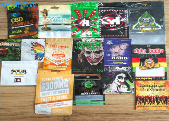 Revestimento matte de empacotamento do incenso erval do realçador do rinoceronte com re - zíper Closable