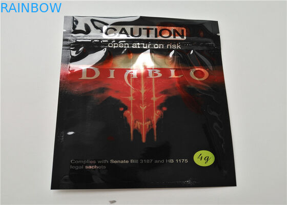 Revestimento matte de empacotamento do incenso erval do realçador do rinoceronte com re - zíper Closable