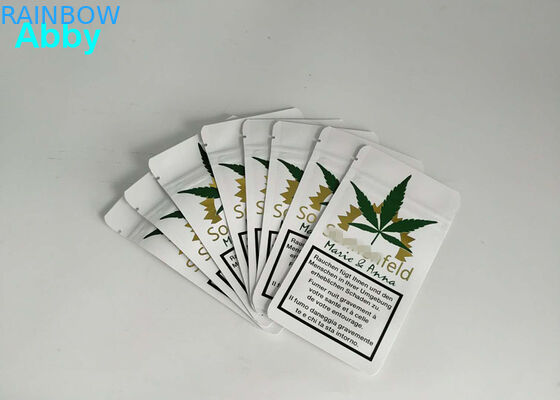 A folha de alumínio de Matt do ouro da impressão ensaca o reforço 10000 MOQ do lado da barreira de gás