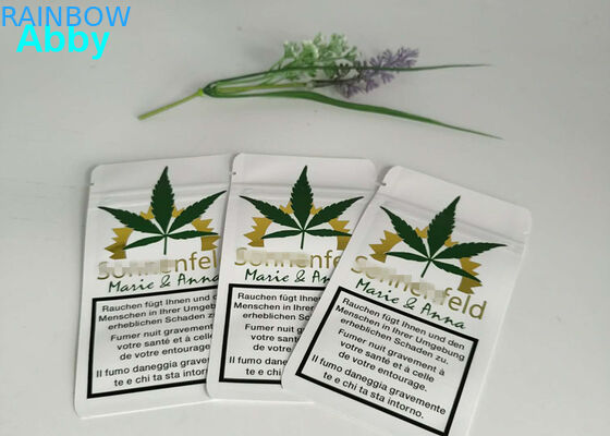 Ouro que imprime a cor Resealable dos sacos de plástico CMYK com material personalizado