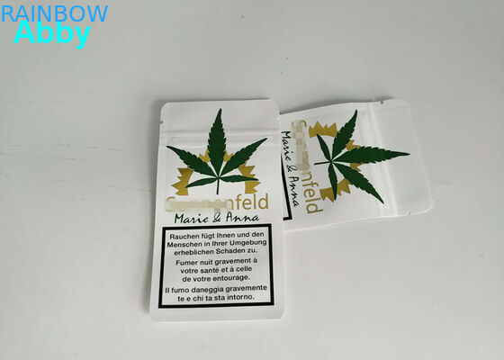 Ouro que imprime a cor Resealable dos sacos de plástico CMYK com material personalizado