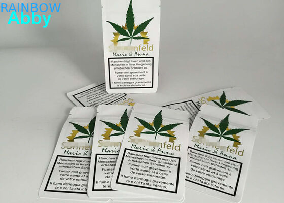 Ouro que imprime a cor Resealable dos sacos de plástico CMYK com material personalizado