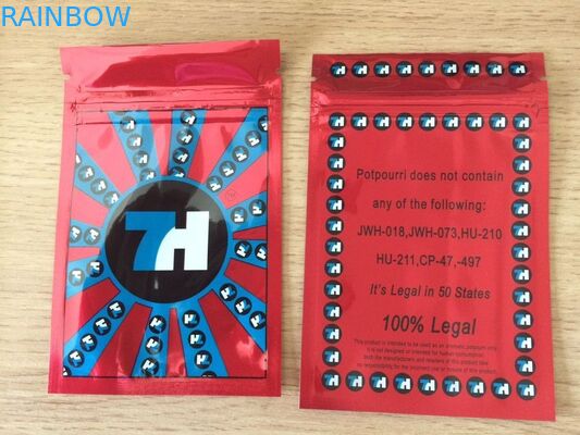 A etiqueta feita sob encomenda plástica dos sacos 7h do zíper da folha lustrosa imprimiu para cápsulas das sementes de CBD