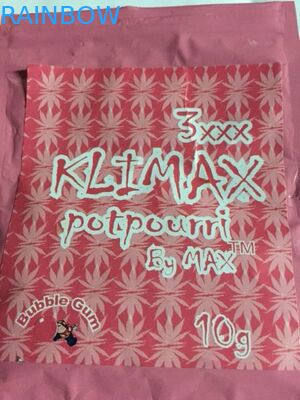 Incenso erval que empacota, sacos plásticos da prova do cheiro do zíper para o empacotamento de alimento