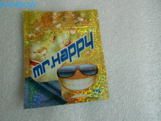 O zíper plástico do produto comestível ensaca 8 cores para o produto 46 * 33 * 30cm de CBD