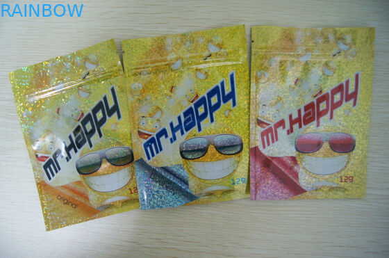 O zíper plástico do produto comestível ensaca 8 cores para o produto 46 * 33 * 30cm de CBD