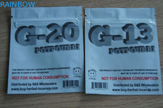 Empacotamento erval autoadesivo do incenso a favor do meio ambiente para cápsulas de CBD