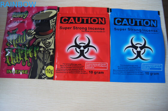 Materiais laminados levantam-se a impressão da rotogravura do malote com furo redondo do cair