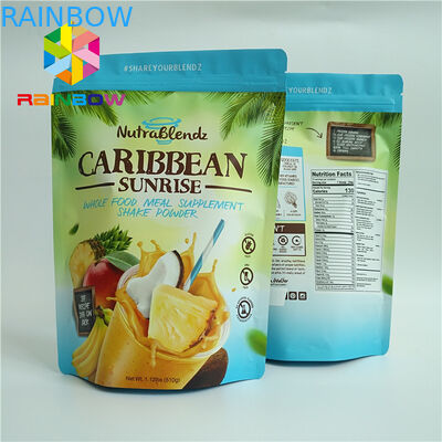 A folha de alumínio laminada lustrosa ensaca 100mircon para cookies do cozimento do açúcar