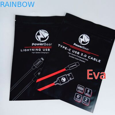 Sacos selados plástico de suspensão do furo para o empacotamento dos carregadores do carro da parede de USB