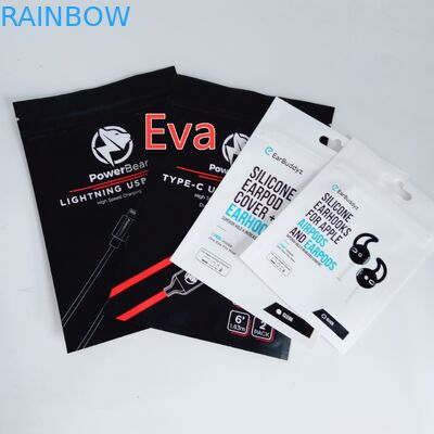 O selo do fecho de correr do material plástico ensaca a superfície de impressão do Gravure que segura com furo de suspensão do Euro