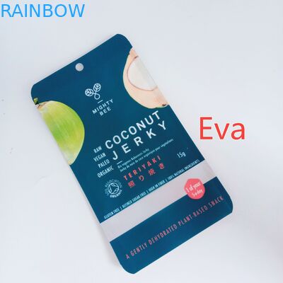 O costume do zíper de Mylar imprimiu o plástico puro dos sacos do petisco para o empurrão/frutos secos do coco