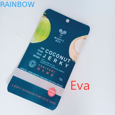 O costume do zíper de Mylar imprimiu o plástico puro dos sacos do petisco para o empurrão/frutos secos do coco