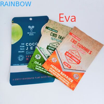 O costume do zíper de Mylar imprimiu o plástico puro dos sacos do petisco para o empurrão/frutos secos do coco