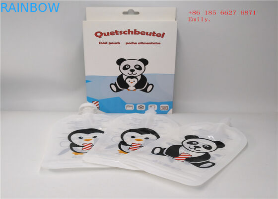 Malote reusável do bico que empacota o produto comestível plástico do aperto para o suco de fruto