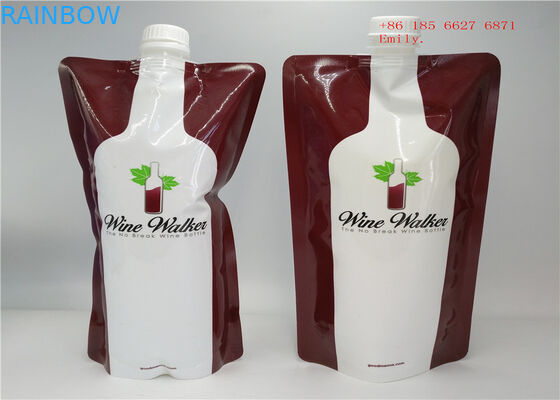 Malote reusável do bico que empacota o produto comestível plástico do aperto para o suco de fruto