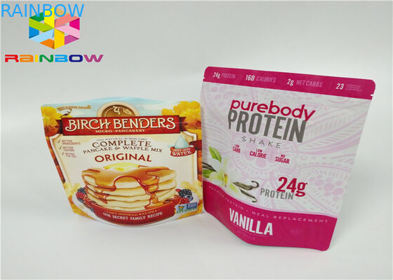 O costume imprimiu o saco Ziplock feito sob encomenda reciclável do empacotamento de alimento mylar do chá da folha de alumínio do fecho de correr do chá para o malote do pó do café