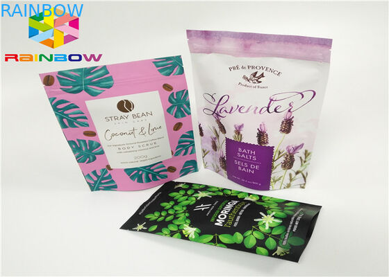 O costume imprimiu o saco Ziplock feito sob encomenda reciclável do empacotamento de alimento mylar do chá da folha de alumínio do fecho de correr do chá para o malote do pó do café