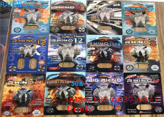 Cartão da bolha da cor de CMYK que empacota para os comprimidos masculinos do sexo 12000 PCes MOQ