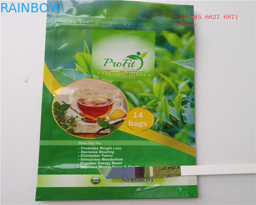 A desintoxicação embala os saquinhos de chá que não empacotam com material de VMPET nenhuns cheiro e gosto