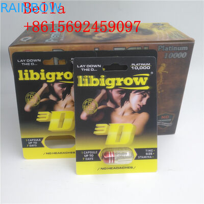 Cartão feito sob encomenda da bolha 3D que empacota o material plástico para a cápsula/comprimidos do sexo