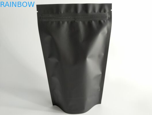 O preto de Matt levanta-se os sacos 250g 500g do malote logotipo personalizado espessura da cópia de 140 mícrons