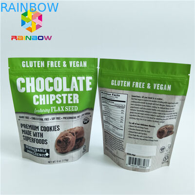 Embalagem de bolsas de lanches em gravura 8 cores com material multicamadas