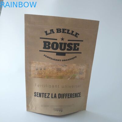 Embalagens individuais de pequenos lanches de papel Kraft castanho personalizado para pipoca