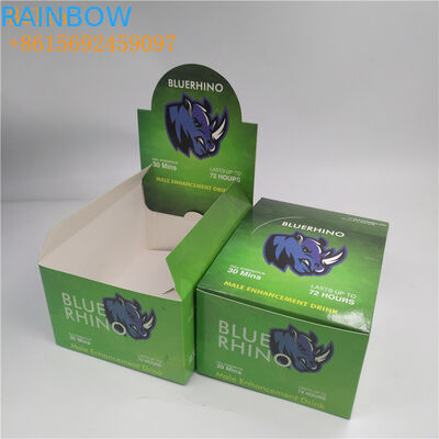 Custom Small Size Counter Display Box Zipper Top Sealing para Grão de Café