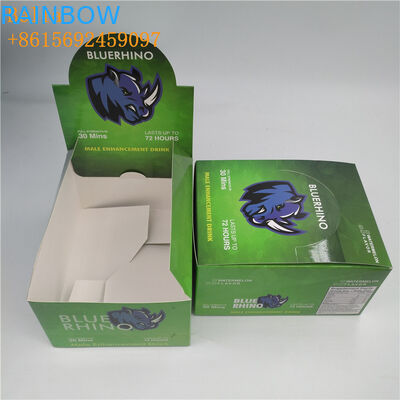Custom Small Size Counter Display Box Zipper Top Sealing para Grão de Café