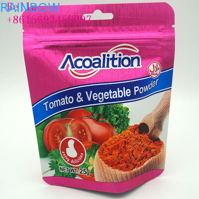 Os malotes plásticos de folha de alumínio que empacotam, levantam-se sacos do malote para o alimento industrial