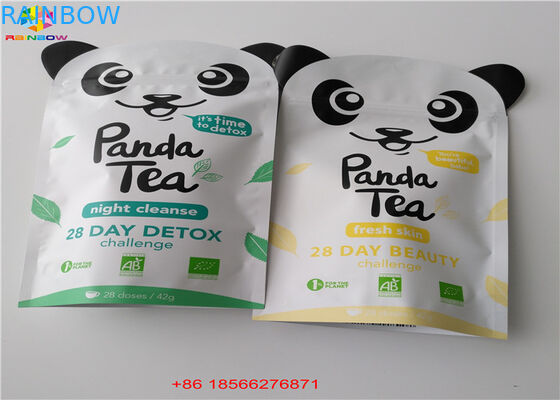 A folha de alumínio ensaca os malotes plásticos que empacotam o lado três selado com Ziplock superior