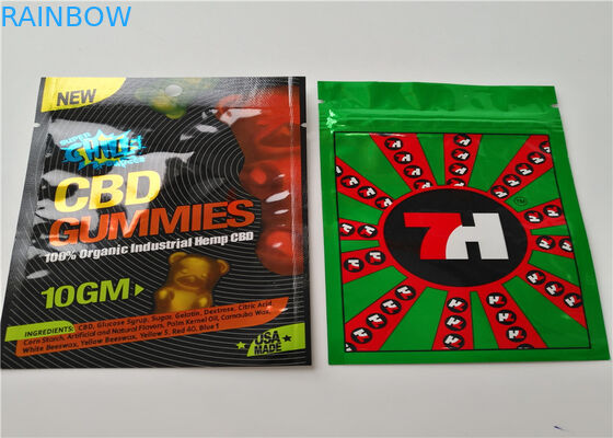 Sacos de empacotamento do Ziplock de Mylar do cartucho de Vape da folha do holograma do incenso erval do GV mini