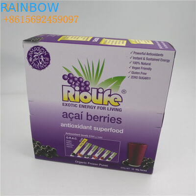 Caixas de exposição contrárias de empacotamento feitas sob encomenda do cartão da caixa de papel de impressão para a barra de chocolate