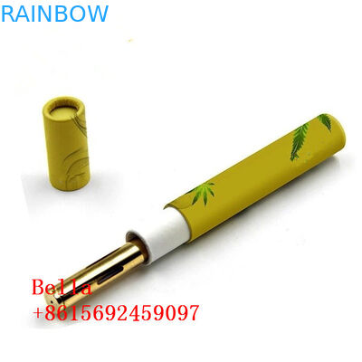 Logotipo personalizado de empacotamento redondo do tubo da caixa de papel de óleo de CBD forma cilíndrica para erval