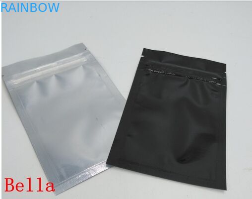 O fechamento colorido espaço livre de empacotamento cosmético matte dianteiro do fecho de correr de Mylar da folha do saco compõe o pacote da escova