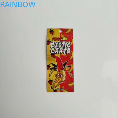 Três malotes plásticos selados lado que empacotam o saco de cartucho Resealable da pena do óleo de Vape do fecho de correr