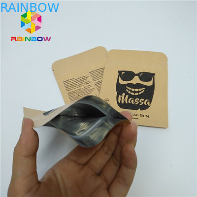 Malote da folha do comprimido que empacota o malote selado lado personalizado do papel de embalagem Três da amostra