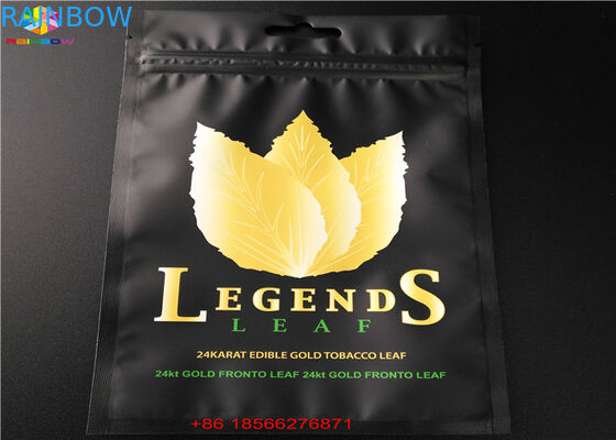 O fechamento terminado matte do fecho de correr da folha do holograma ensaca o malote liso da amostra cosmética da máscara protetora