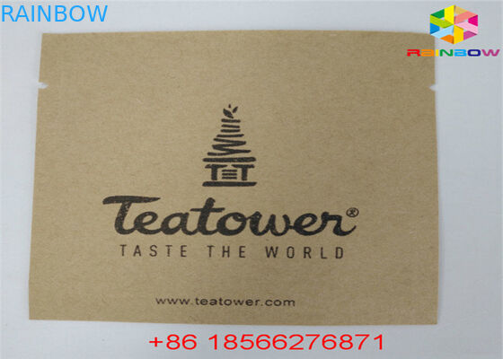 O malote personalizado reusável do alimento dos sacos de papel levanta-se a prova Ziplock do cheiro com janela