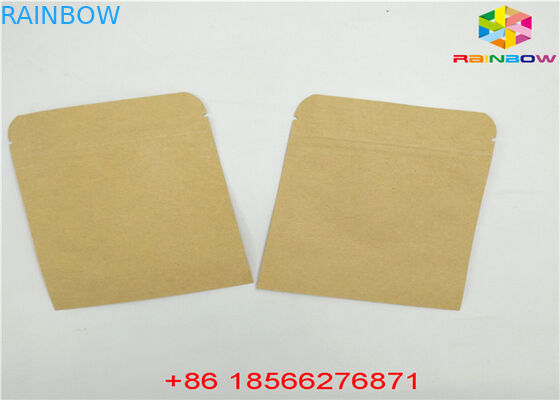 O malote personalizado reusável do alimento dos sacos de papel levanta-se a prova Ziplock do cheiro com janela