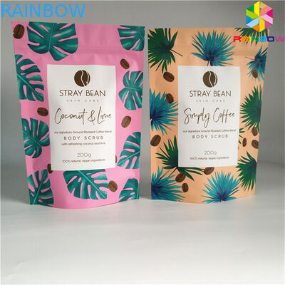 o costume seu próprio logotipo que imprime o saco de empacotamento da folha de alumínio com o malote inferior da parte inferior do saco do reforço ensaca o foilbag claro do zíper