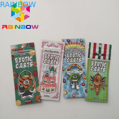 Malotes plásticos do cartucho holográfico de Vape que empacotam carros exóticos do óleo Ziplock de Cbd